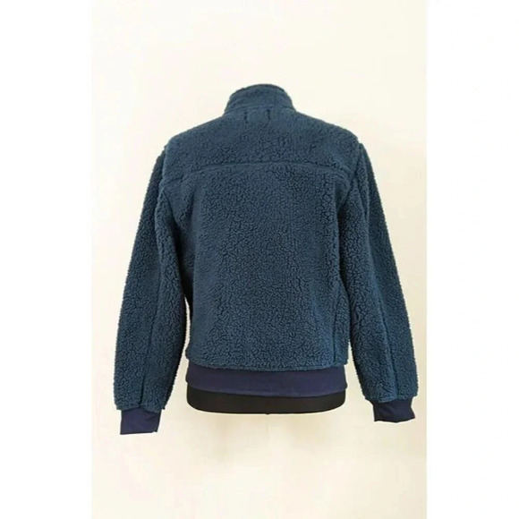 M.Singer Men's Navy Mock Neck 1/4 Placket Fleece Pullover Size M (MSRP $165) - Picture 3 of 7